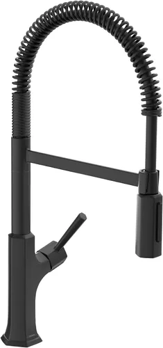 Miniatura 7 de hansgrohe Locarno 04855800 - Grifo de cocina de acero inoxidable con pulverizador extraíble, grifo para fregadero de cocina, óptica de acero