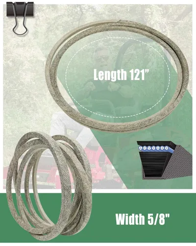 Miniatura 3 de Reemplazo 587270001 Cinturón de cubierta para cortacésped Husqvarna Zero-Turn Z242F Z242E 967953803 967271802 Series 42 pulgadas, correa