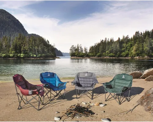Miniatura 2 de Guide Gear Silla de Campamento Acolchada Extra Grande de Tamaño Grande, Portátil, Plegable, Sillas Grandes de Playa y Campamento para Exteriores