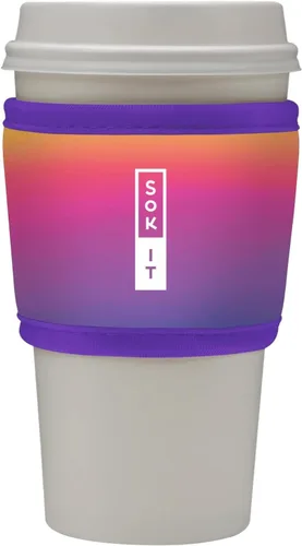 Miniatura 66 de Sok It HotSok Coffee & Tea - Funda de neopreno con aislamiento reutilizable (floral abstracto)