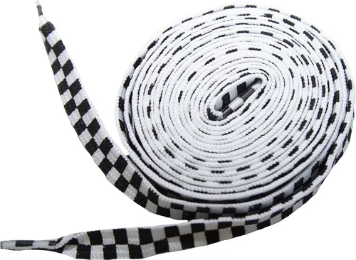 Cordones coloridos para tenis de deporte (ovalados o planos, de 35 a 54 pulgadas), blanco