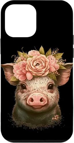Miniatura 16 de Pig with Leopard Headband Flower Cute Pig Lover Case for iPhone 17