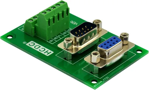 Miniatura 2 de D-SUB Módulo de interfaz de bloque de terminales de placa de ruptura macho-hembra (DB9)
