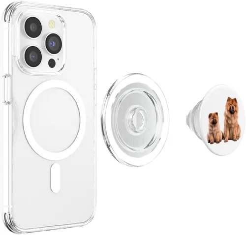 Miniatura 4 de Cute Chow Chow Dogs PopSockets MagSafe PopGrip para iPhone