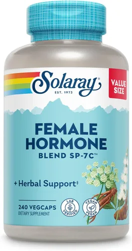 Miniatura 7 de SOLARAY Mezcla de Hormonas Femeninas SP-7C Con Cimicifuga, Dong Quai, Pasiflora, Yam Silvestre y Más 100 Cápsulas Vegetales, 50 Porciones