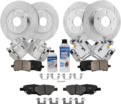 Miniatura 53 de Detroit Axle - Rotores de freno para Ford Mustang 2015, 2016, 2017, 2018, 2019, 2020, 2021, 2022, 2023, repuesto de rotores de freno de disco