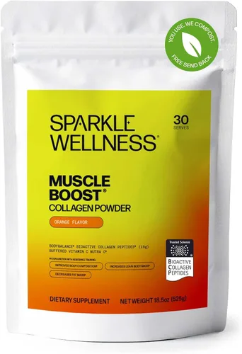 Sparkle Wellness BODYBALANCE - Péptidos de colágeno bioactivos | Suplemento de colágeno en polvo con péptidos de colágeno hidrolizados y vitamina C