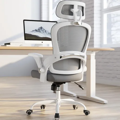 Miniatura 14 de TRALT Silla de oficina – Silla de oficina ergonómica con soporte para el respaldo, silla de computadora, sillas de escritorio de oficina en casa