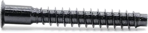 Miniatura 5 de ReplacementScrews Tornillos de montaje negros compatibles con IKEA Part 100219/100214 (IDANAS, HEMNES, Ivar) – Confirmat de rosca gruesa