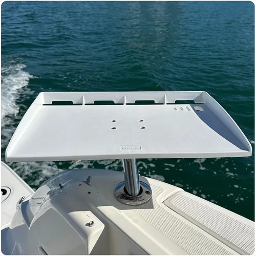 Five Oceans Tabla de cortar para barco, 20 x 12 pulgadas - Mesa de filete premium con soporte para barra, ranura para cuchillo, almacenamiento de