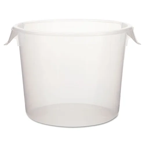 Miniatura 5 de Rubbermaid Commercial Products Recipiente redondo de plástico para almacenar alimentos, 12 cuartos, color blanco, organización/almacenamiento
