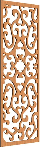 Miniatura 42 de Smithfield Paneles de pared decorativos de madera con calado, 13 3/8 pulgadas de ancho x 34 3/8 pulgadas de alto x 3/8 de alto, roble rojo rojo