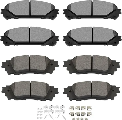 Miniatura 21 de SCITOO Juego de pastillas de freno de cerámica delanteras y traseras D726 D729 para Chevy Blazer 97-05, Chevy S10 98-04, GMC Jimmy 97-05, GMC Sonoma