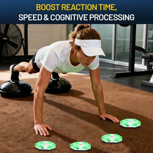 Miniatura 3 de Kit de entrenamiento de luces de agilidad de reacción deportiva, sistema de entrenamiento profesional de tiempo de reacción y agilidad con módulos