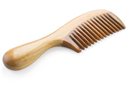 Miniatura 7 de Onedor - Juego de peines de madera de sándalo hechos a mano - Peines de madera con aroma antiestático, dientes anchos y finos para desenredar