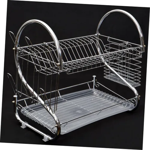 Miniatura 7 de UPKOCH Escurridor de platos para fregadero, estante seco para platos, soporte para palillos, soporte para utensilios sobre el fregadero, escurridor