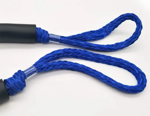 Miniatura 5 de Líneas de muelle de cuerda elástica que absorbe los golpes, cuerda de amarre marina de 4 pies, color azul oscuro, paquete de 4