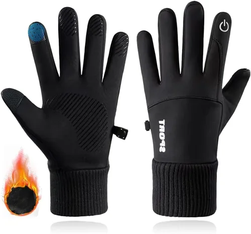 Guantes de invierno para hombres y mujeres, pantalla táctil térmica, resistentes al agua, resistentes al viento, para correr, ciclismo, conducción,