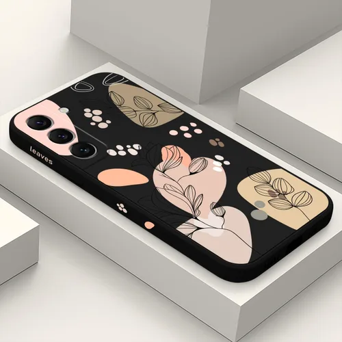 Miniatura 20 de LEECG para Samsung Galaxy S22 Plus, funda de silicona suave con diseños de flores de moda, protector contra caídas y antihuellas para Samsung S22