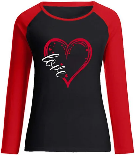 Miniatura 66 de Sudadera de manga larga con estampado de leopardo y corazón para mujer, para el día de San Valentín, sin botones, para niñas, regalos