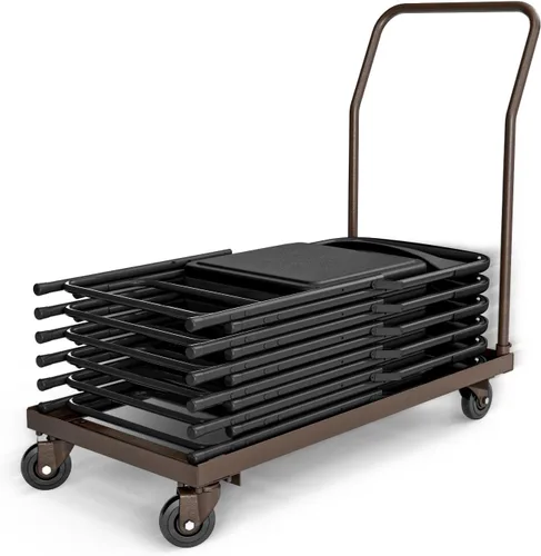 OEF Furnishings OEFDY700/800 - Carrito de acero resistente de grado comercial con ruedas (apilamiento horizontal, se adapta a OEF800 y la mayoría de