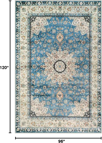 Miniatura 329 de Lahome Alfombra Bohemia Tribal Lavable de 3 x 5, Alfombras Antideslizantes para Entrada, Dormitorio, Sala de Estar, Vintage, Ultra Suave, No