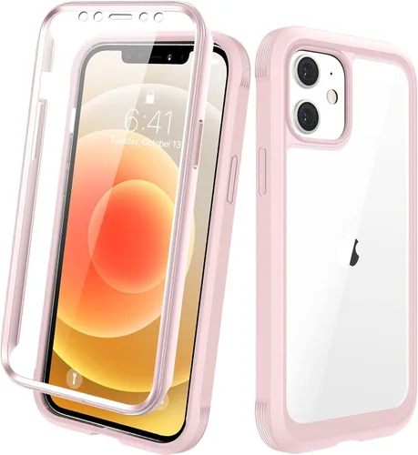 Miniatura 198 de Diaclara - Funda compatible con iPhone 11, carcasa resistente de cuerpo completo con protector de pantalla integrado sensible al tacto y Transparente