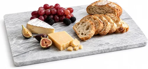 Miniatura 10 de Diflart Tabla de cortar de piedra de mármol natural para cocina, 16x16 pulgadas, negra, tabla de mármol grande para repostería con pies