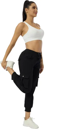 Miniatura 3 de Women's Cargo Capris Hiking Pants Lightweight Quick Dry Athletic Outdoor Travel Casual Joggers Sweatpants