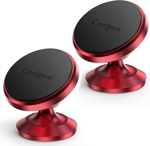 Miniatura 9 de Coolpow 【2 paquetes】Soporte magnético para teléfono para automóvil【Imán fuerte】Soporte de teléfono para tu coche Soporte de teléfono para automóvil