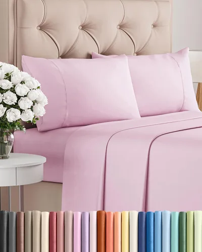 Miniatura 39 de Juego de sábanas Queen de 6 piezas, sábanas tamaño Queen, ropa de cama suave de lujo de hotel, refrescante, cómoda y transpirable, 1 encimera, 1 26