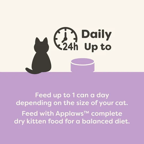 Miniatura 4 de Applaws Alimento húmedo natural para gatitos, ingredientes limitados y naturales, alto contenido de proteínas sin aditivos artificiales, filete