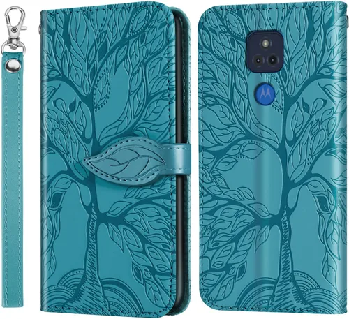Miniatura 15 de Funda tipo cartera con tapa para Motorola Moto G Stylus 5G 2023, piel sintética, oro rosa, tarjetero y cierre magnético, función atril