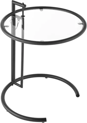 Miniatura 9 de Modway EEI-125-BLK Eileen Mesa auxiliar de metal gris, color negro