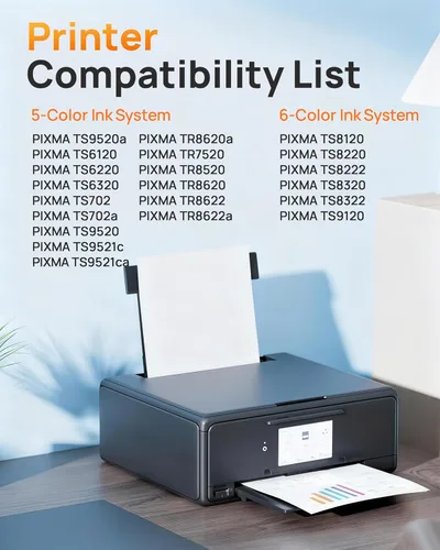 Miniatura 2 de Paquete de 10 cartuchos de tinta 280 281 XXL de repuesto para cartuchos de tinta Canon 280 281 PGI280XXL CLI281XXL compatibles con PIXMA TR8620a
