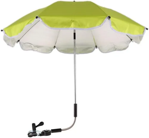 Miniatura 10 de Paraguas para sombrilla y sombrilla, cubierta de toldo de lluvia para cochecito de bebé, silla de ruedas, protección contra rayos UV Rosado