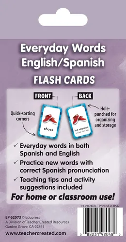 Miniatura 6 de Palabras diarias Inglés/Español Tarjetas Flash (EP62073)