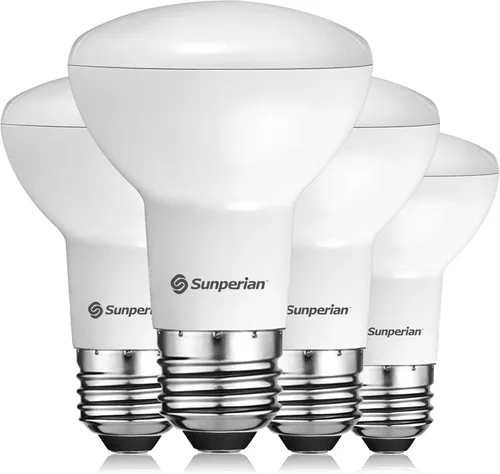 SUNPERIAN Bombilla LED BR20, 6 W = 50 W, 2700 K blanco cálido, 550 lúmenes, bombillas de inundación regulables para latas empotradas, clasificación