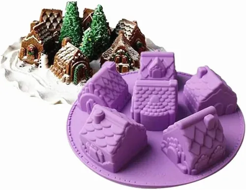 Miniatura 11 de Joyeee 2 moldes de silicona 3D antiadherentes para dulces, vehículos caseros, galletas, jabón, vela, crayón, yeso, arcilla polimérica, bandeja