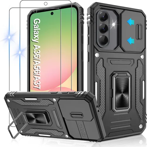 Miniatura 115 de Gritup para Samsung Galaxy S22 Funda con protectores de pantalla HD de 2 paquetes y cubierta deslizante para la cámara, protección contra caídas