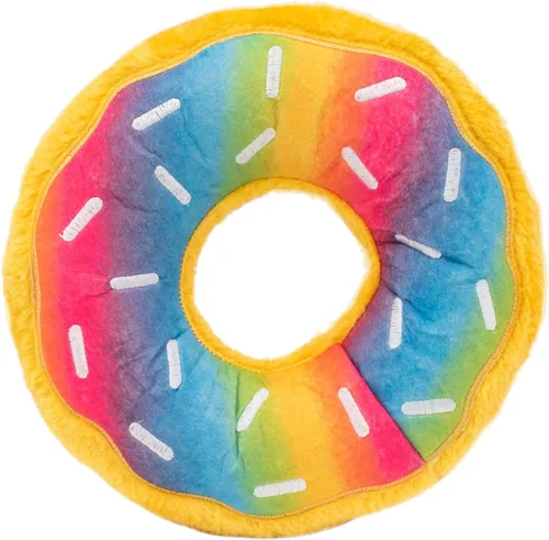 Miniatura 2 de ZippyPaws - Mini Donutz - Juguete de peluche chirriante sin relleno para perros - Arándano