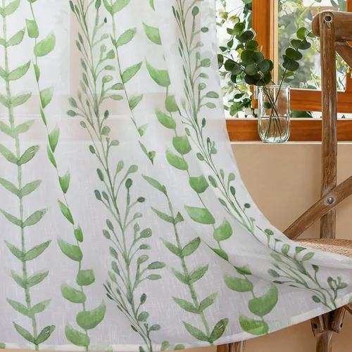 Miniatura 71 de BUHUA - Cortinas opacas blancas, cortinas plateadas, juego de 2 paneles de cortinas con ojales para dormitorio, elegante tratamiento de ventana