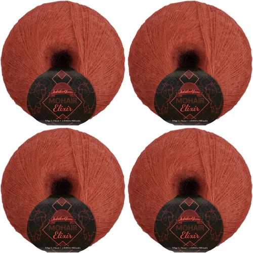 Miniatura 14 de JubileeYarn Mohair Elixir Yarn - 50g/Skein Baby Wool Blend - Cosmopolitan - 1 Skein
