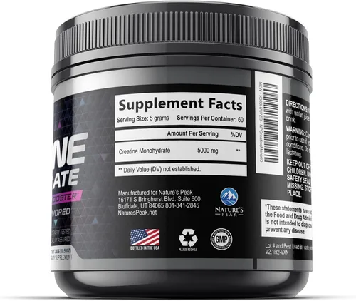 Miniatura 9 de Monohidrato de creatina, 5000 mg por porción, suplemento de creatina micronizada pura en polvo para hombres y mujeres, sin sabor, la creatina