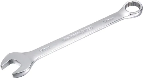 Miniatura 15 de uxcell Llave combinada métrica de extremo abierto de 0.748 in y 12 puntos, revestimiento galvanizado negro, Cr-V