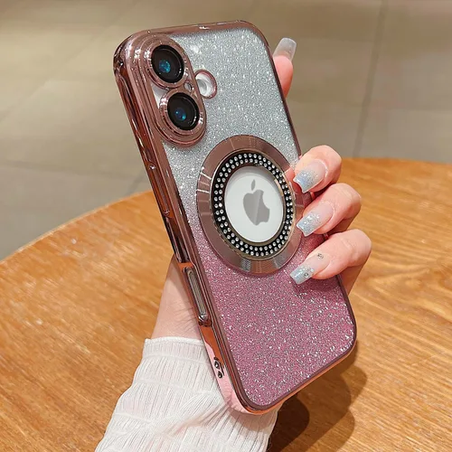 Miniatura 146 de Misscase Funda magnética con purpurina para iPhone 11 compatible con MagSafe, protección completa, delgada, a prueba de golpes, antiarañazos