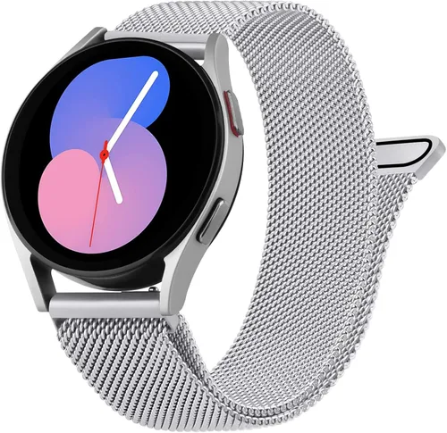 Miniatura 11 de Correas de repuesto para Samsung Galaxy Watch 5, 1.57, 1.73 y 1.77 pulgadas, de acero inoxidable para mujeres y hombres
