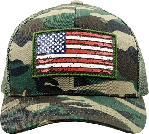 Miniatura 195 de KBETHOS Tactical Operator Collection USA Fishing Mesh Ballcap Flag Patch America Outdoors Trucker Baseball Cap