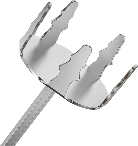 Miniatura 8 de Onlyfire - Extractor de cerdo de 3 pulgadas, triturador de carne de acero inoxidable ultraafilado mejorado utilizado con taladro manual estándar