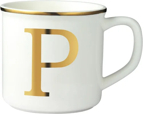 Miniatura 26 de Taza de Café de Cerámica Miicol 16 oz, Taza de Café Monograma, Taza de Té con Inicial Dorada, Taza de Té Personalizada, Regalo Único, Taza Grande